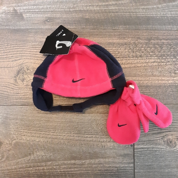 Nike Other - 3/$12 Toddler Nike Hat and Mittens
